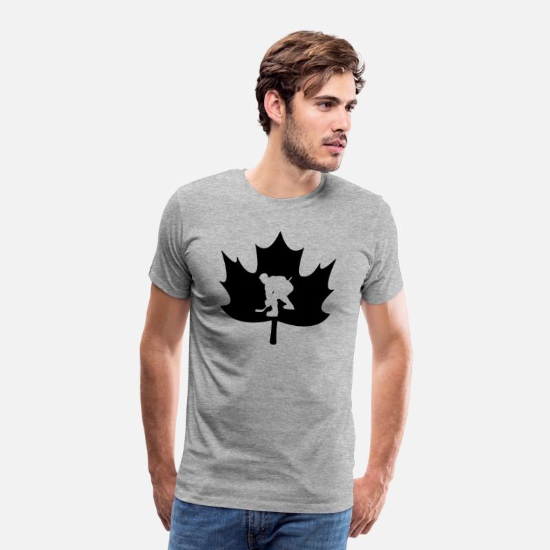 Canada maple leaf ice hockey logo