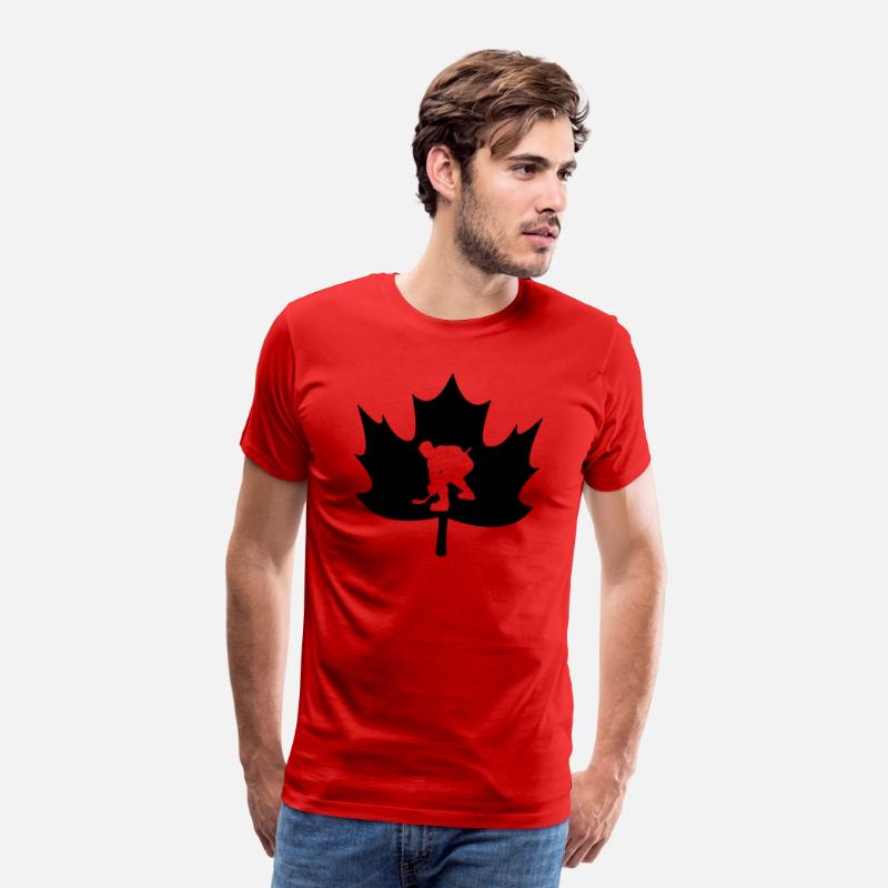 Canada maple leaf ice hockey logo