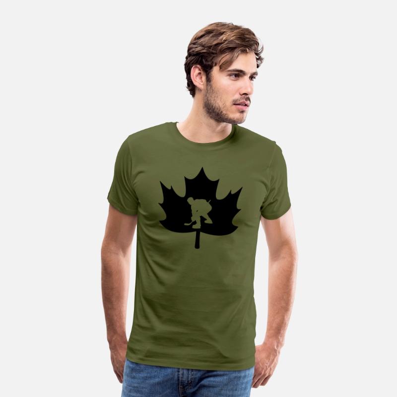 Canada maple leaf ice hockey logo