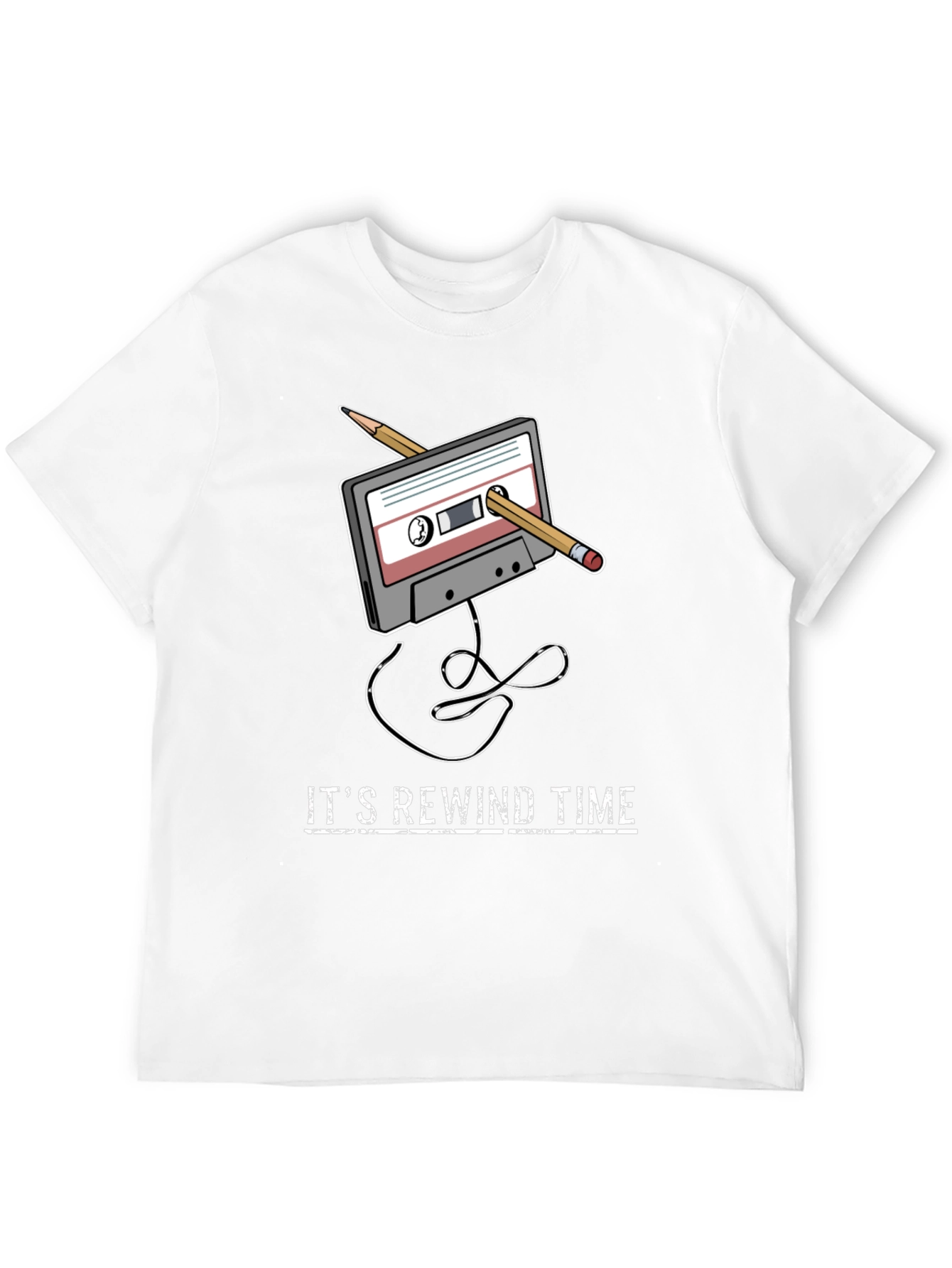 Rewind Time Retro Cassette Tape T-Shirt