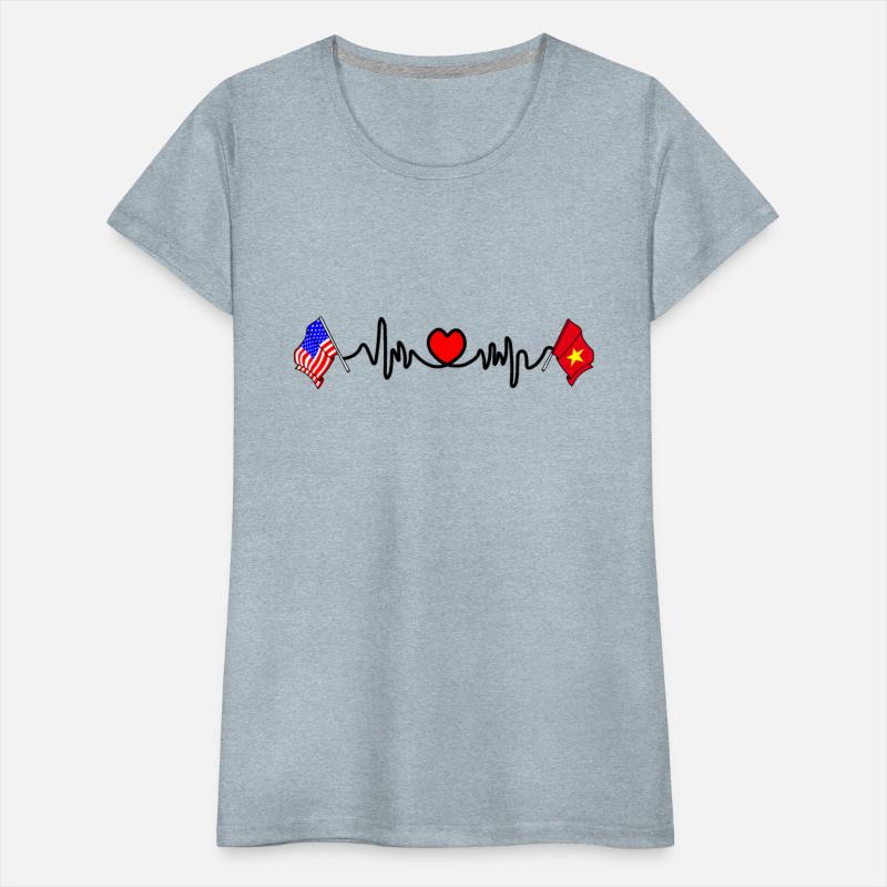 Cardio heart with flag USA and flag