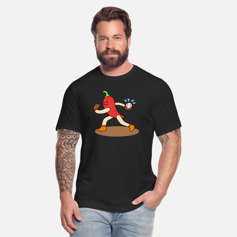 Cartoon chili baseball