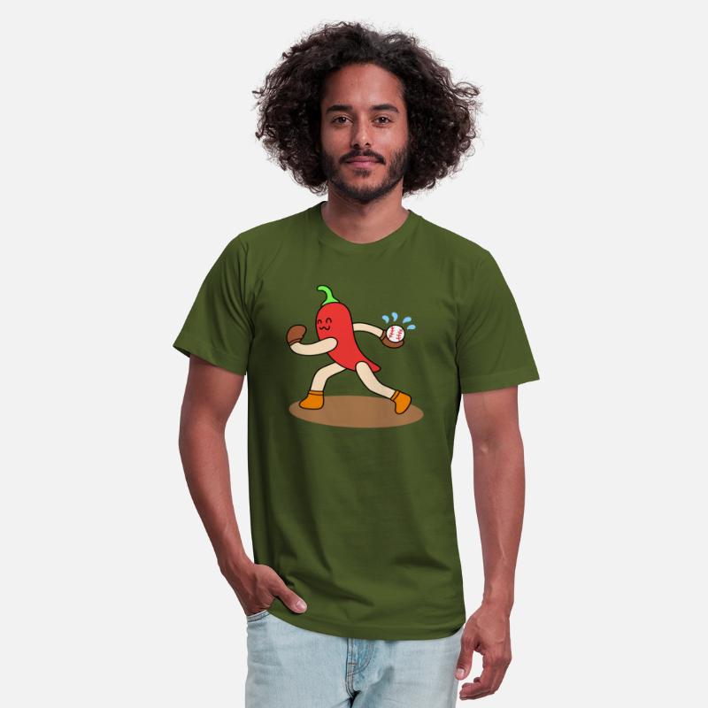 Cartoon chili baseball