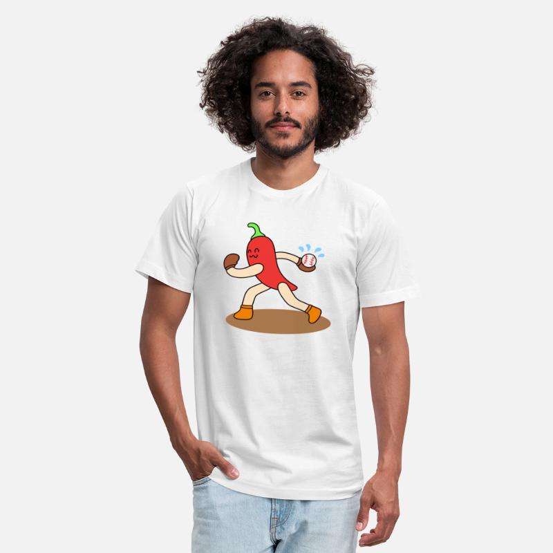 Cartoon chili baseball