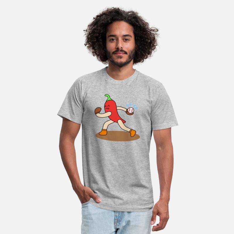 Cartoon chili baseball