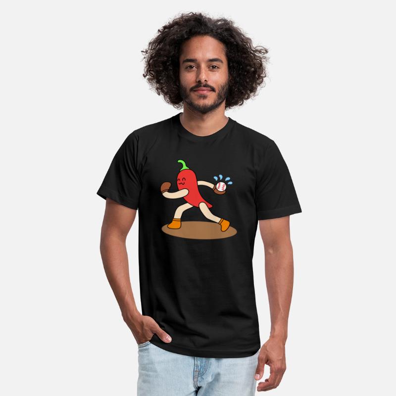 Cartoon chili baseball
