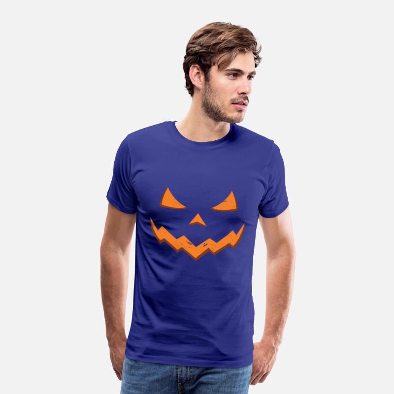 Carved Pumpkin Head Face Lazy Halloween Pumpkin
