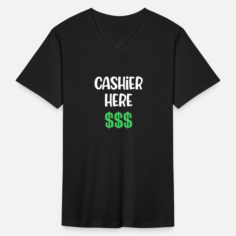 Cashier Here Funny Accountant Clerk Teller Banker