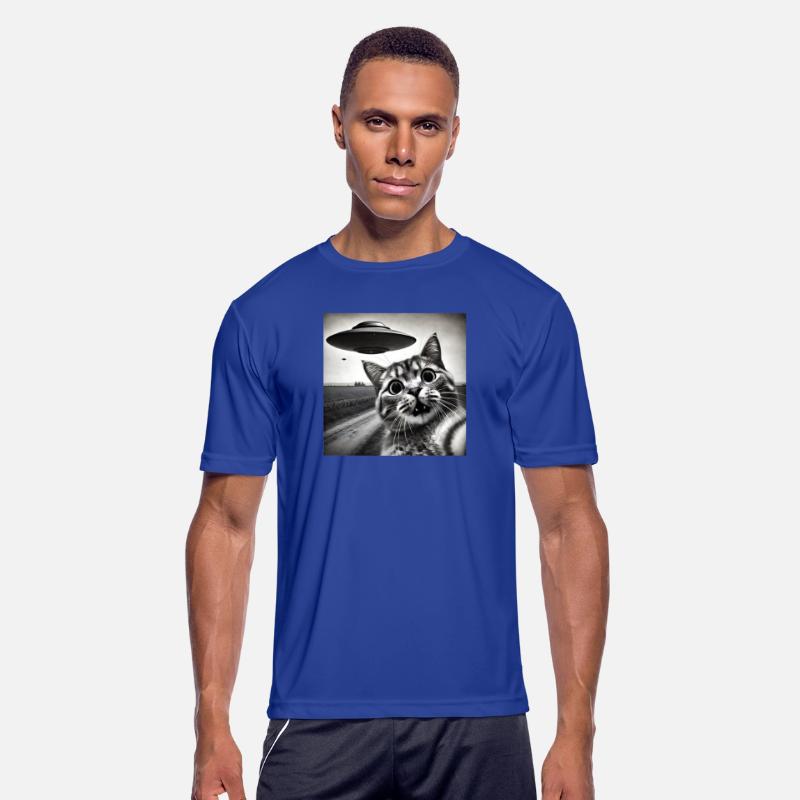 Cat Selfie With Alien UFO Funny Cat Gifts