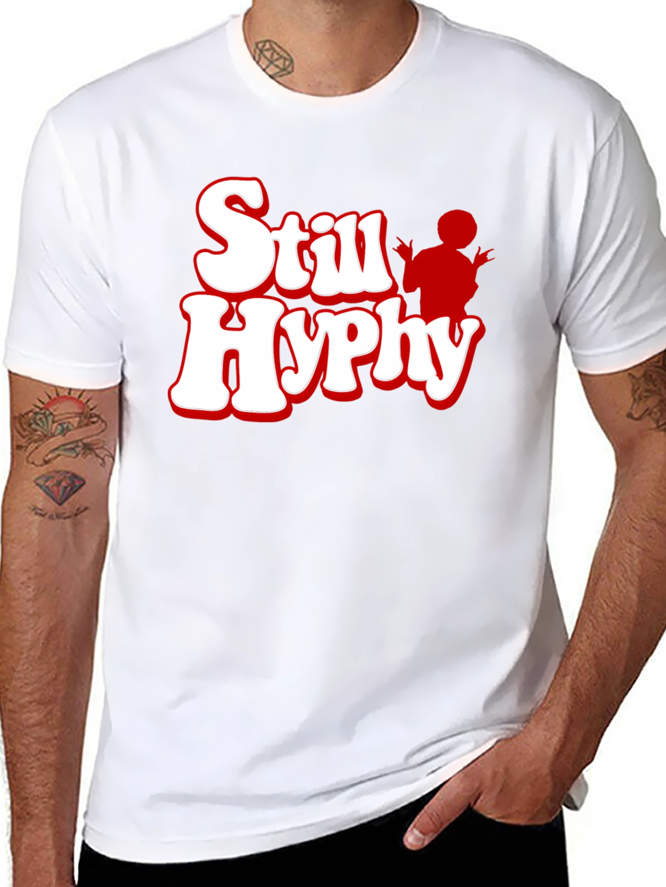 Still Hyphy Graphic Tee - Black Cotton T-Shirt