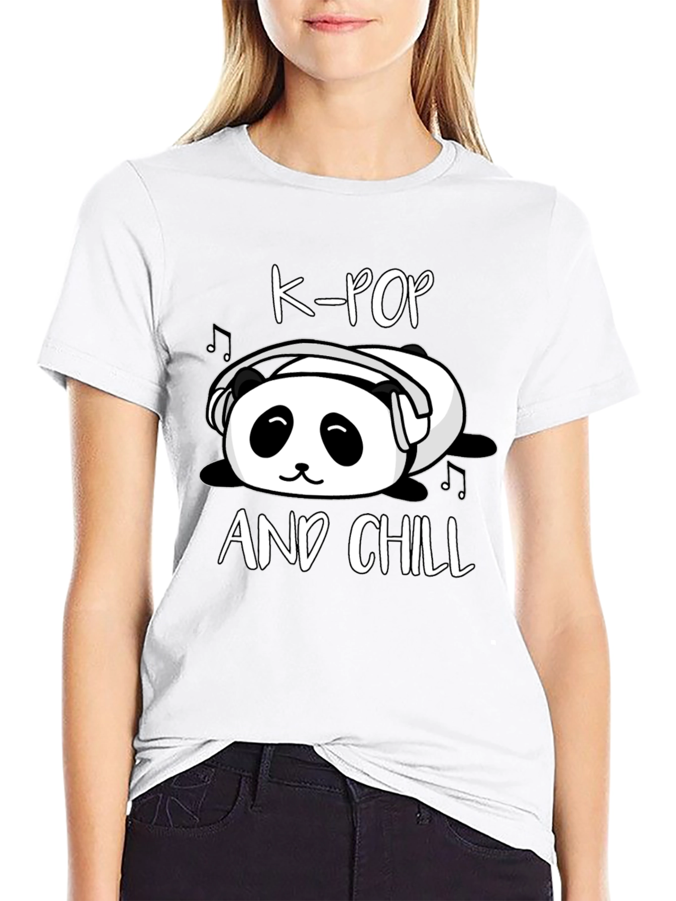 K-Pop and Chill Panda T-Shirt