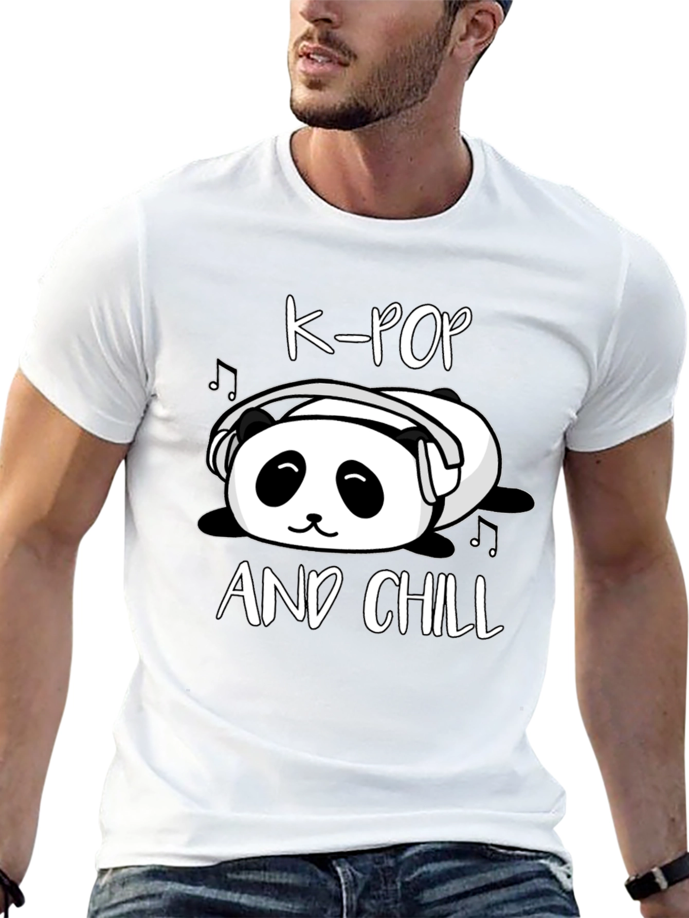 K-Pop and Chill Panda T-Shirt