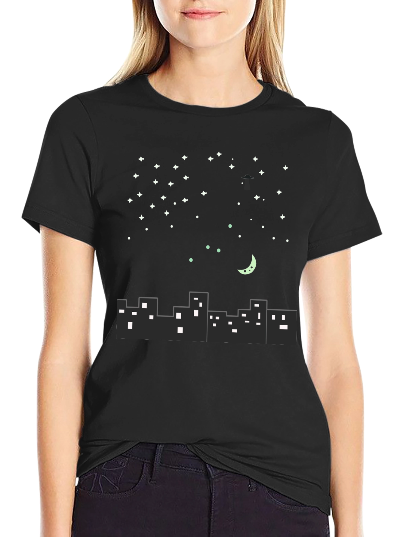 City Nightscape Graphic Tee