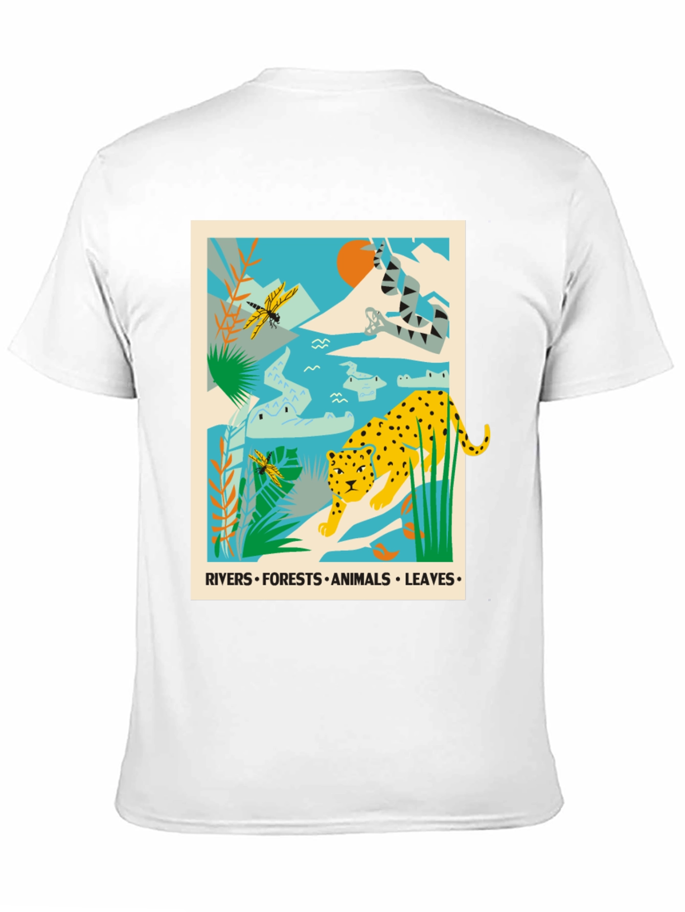 Jungle Animals Graphic Print T-Shirt