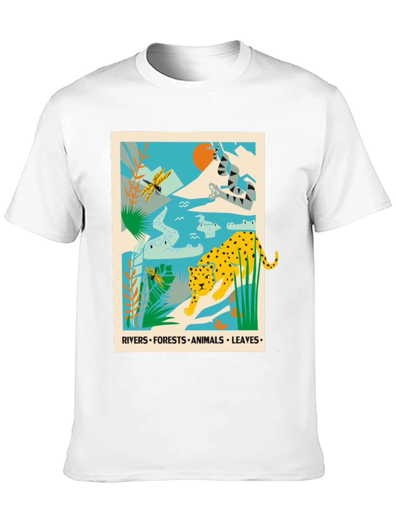Jungle Animals Graphic Print T-Shirt