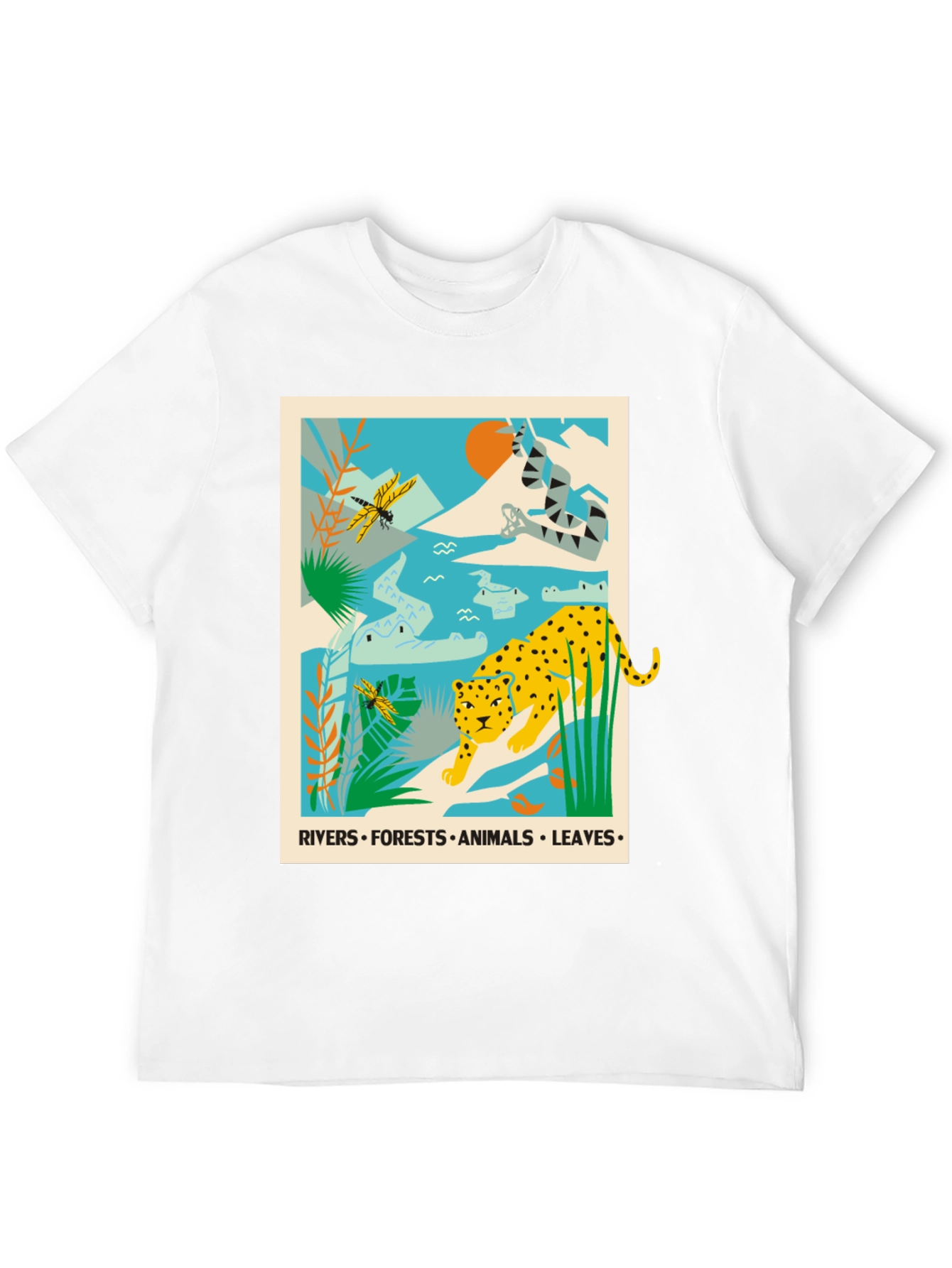 Jungle Animals Graphic Print T-Shirt