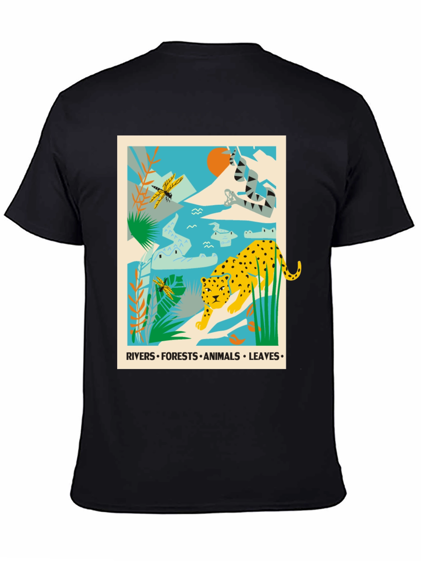 Jungle Animals Graphic Print T-Shirt