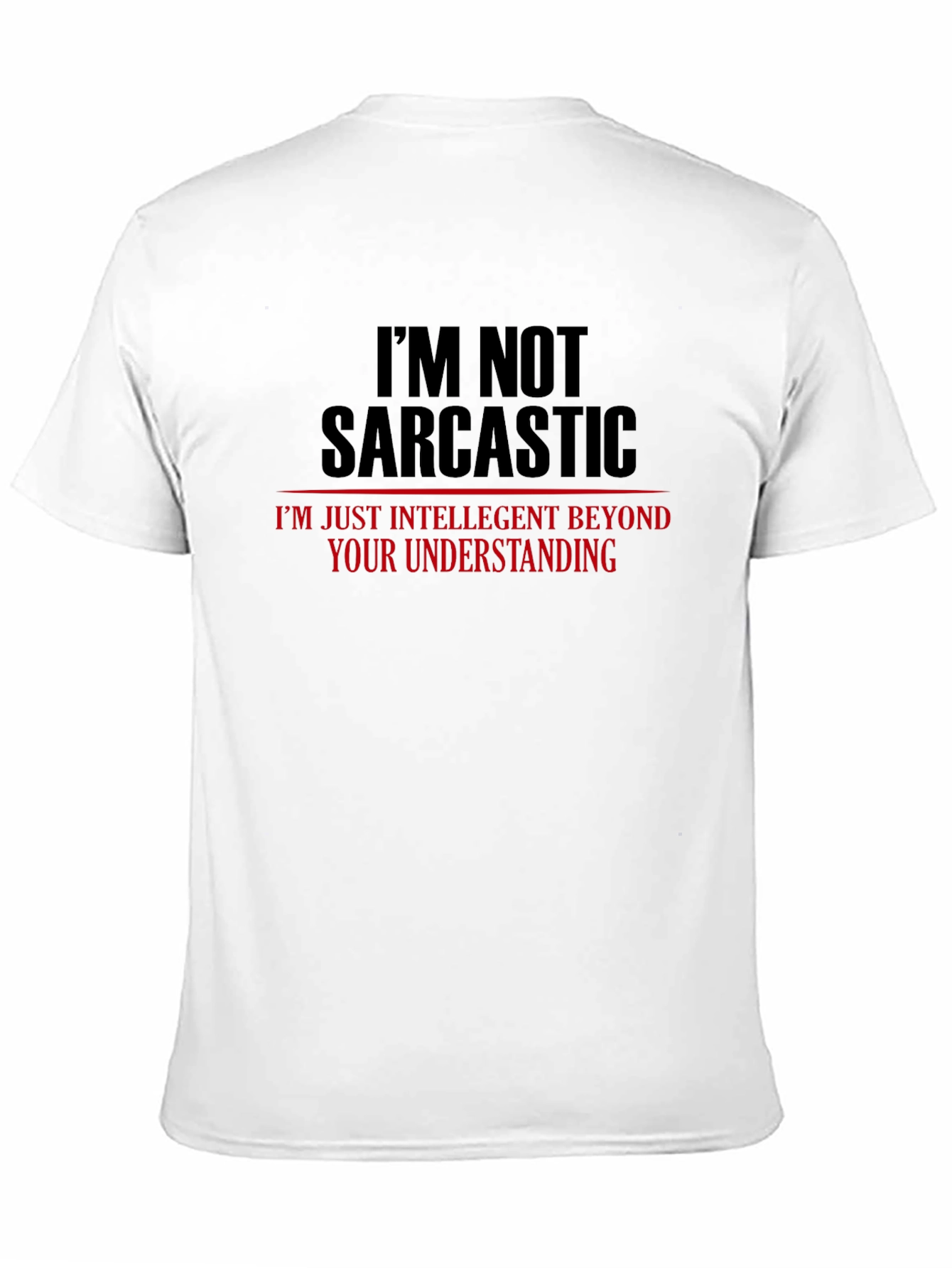 Sarcastic Humor Graphic Tee - Mens Black T-Shirt