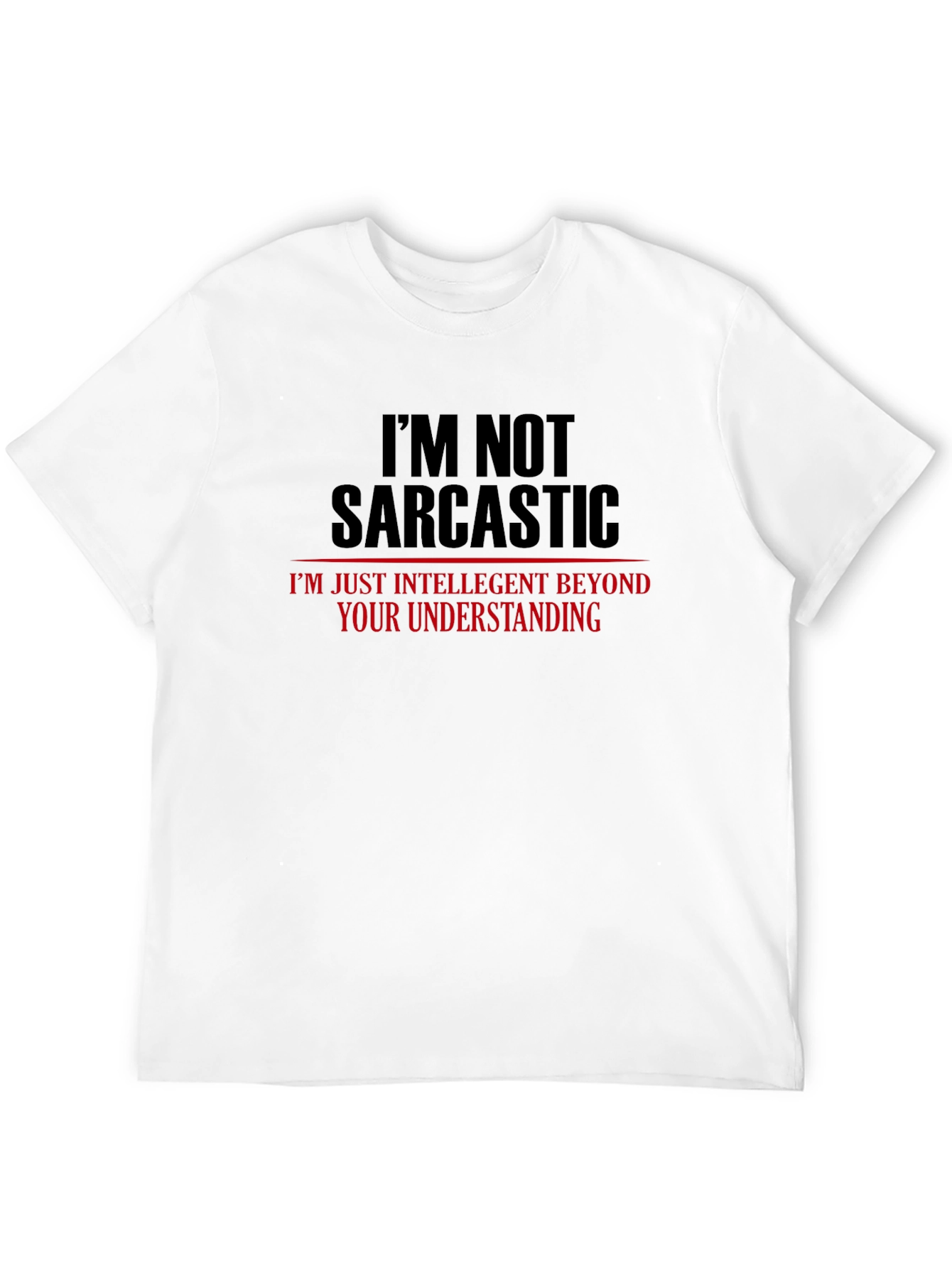 Sarcastic Humor Graphic Tee - Mens Black T-Shirt