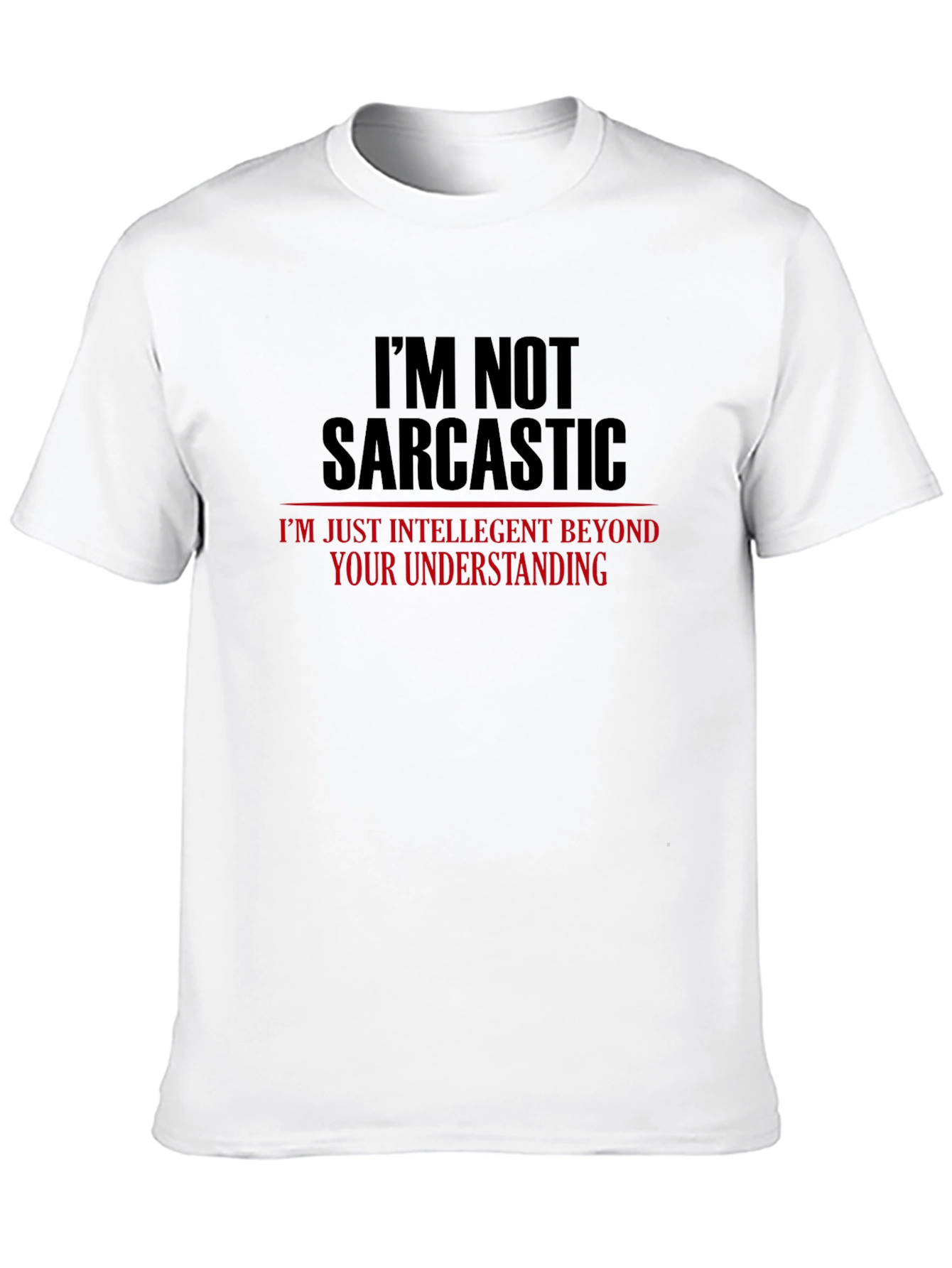 Sarcastic Humor Graphic Tee - Mens Black T-Shirt