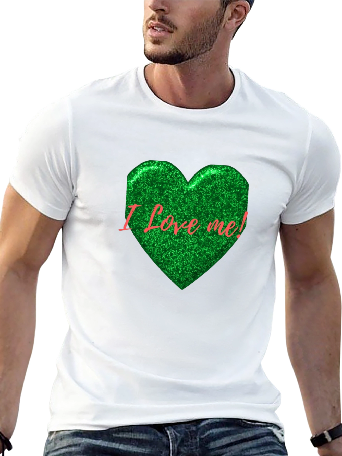 I Love Me! Black Graphic Tee