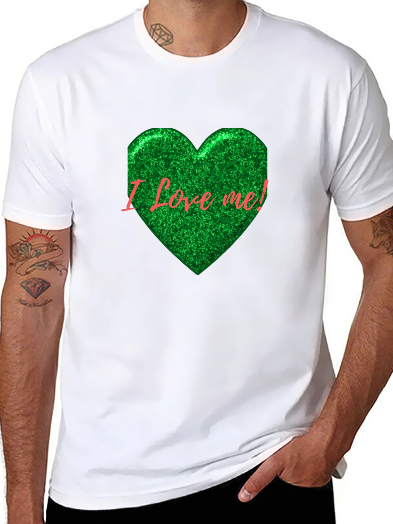 I Love Me! Black Graphic Tee