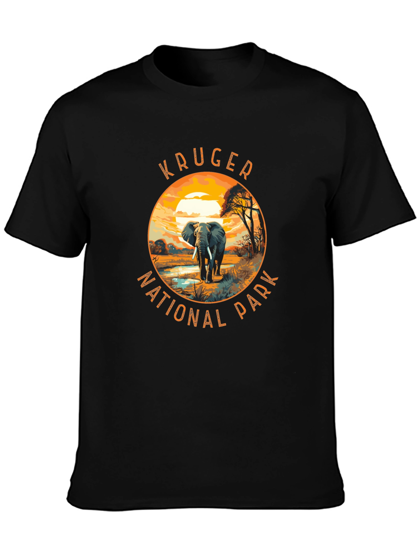Kruger National Park T-Shirt - Safari Elephant Design