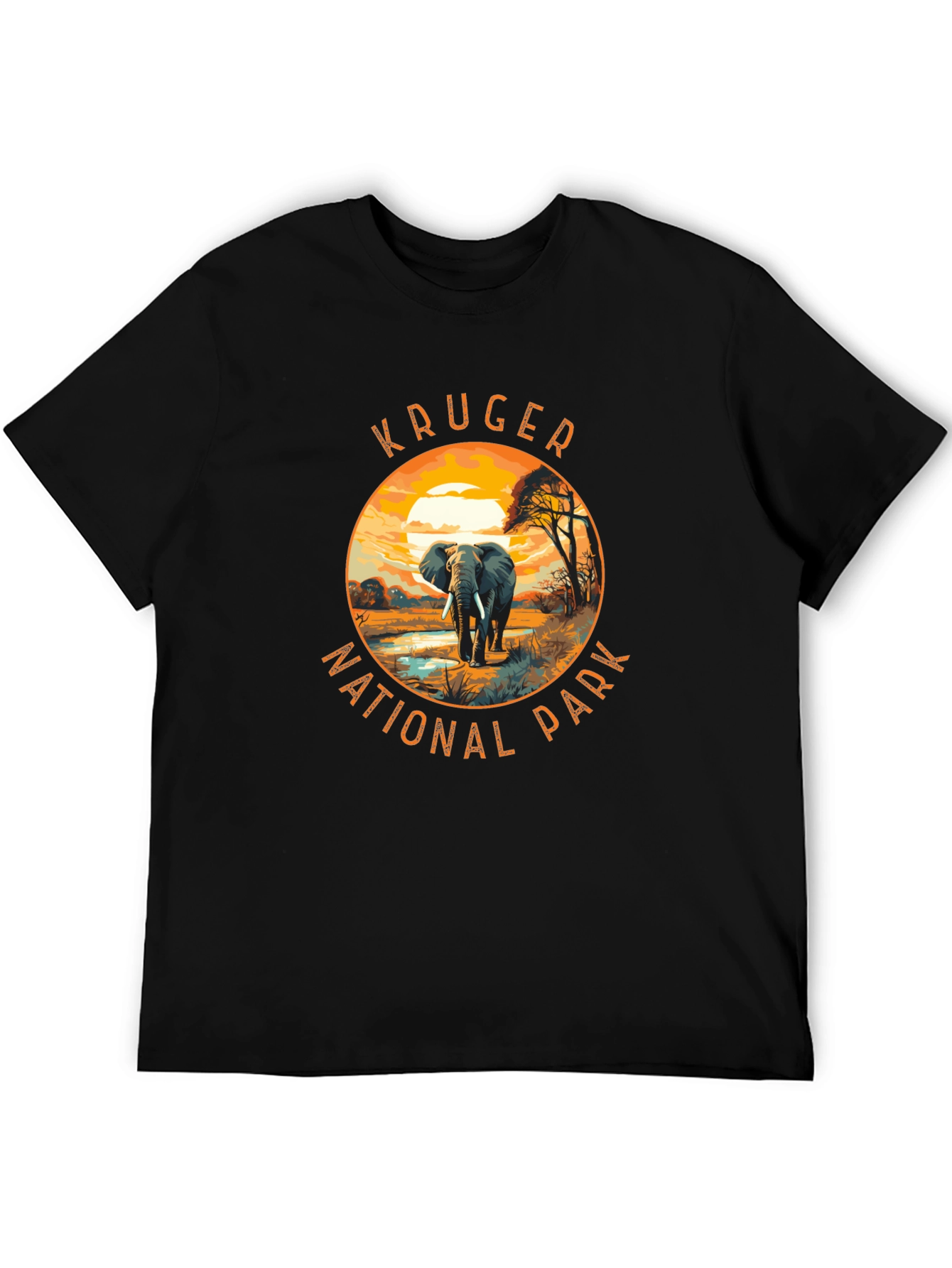 Kruger National Park T-Shirt - Safari Elephant Design