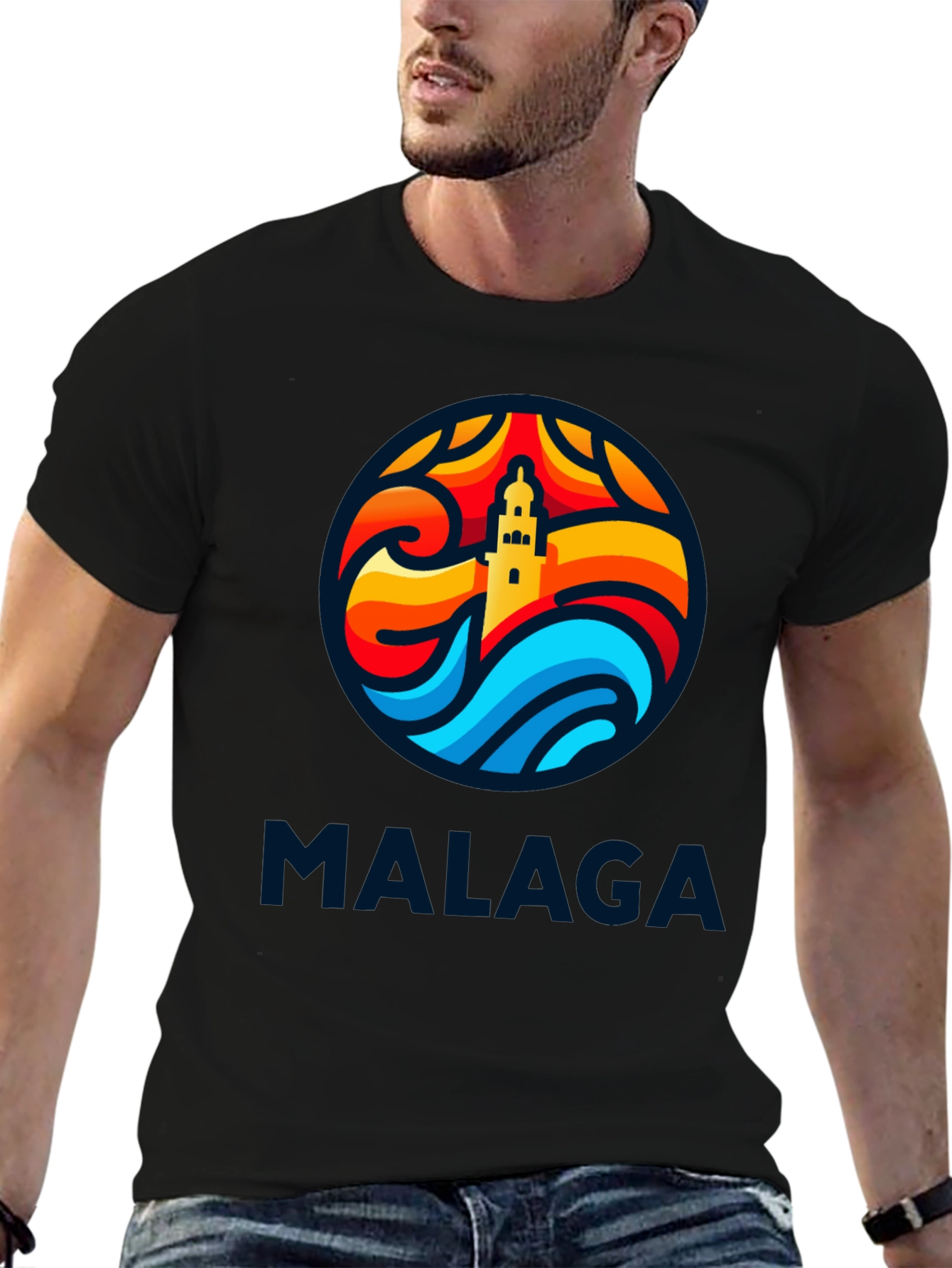 Malaga Tower T-Shirt - Stylish Graphic Tee