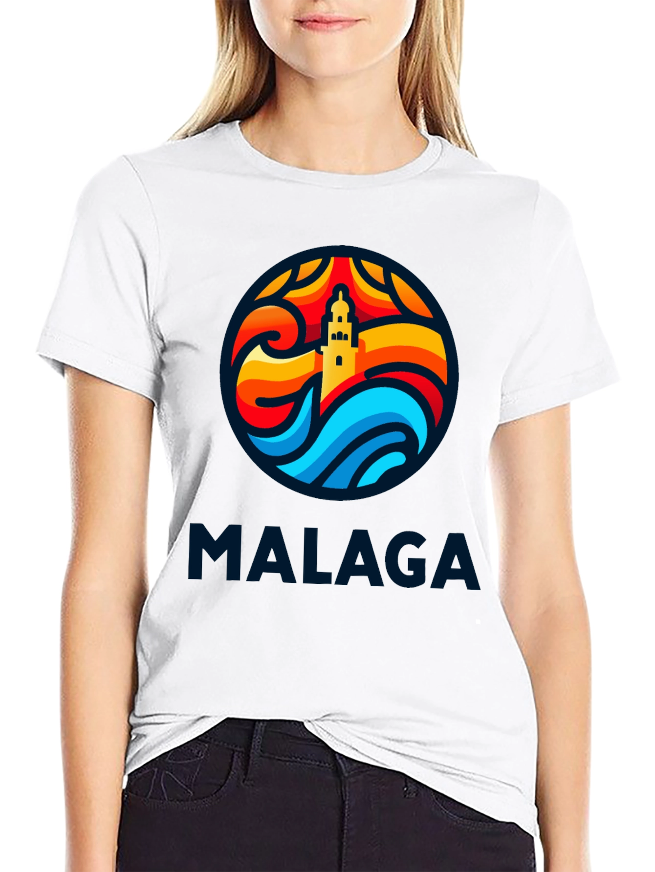 Malaga Tower T-Shirt - Stylish Graphic Tee