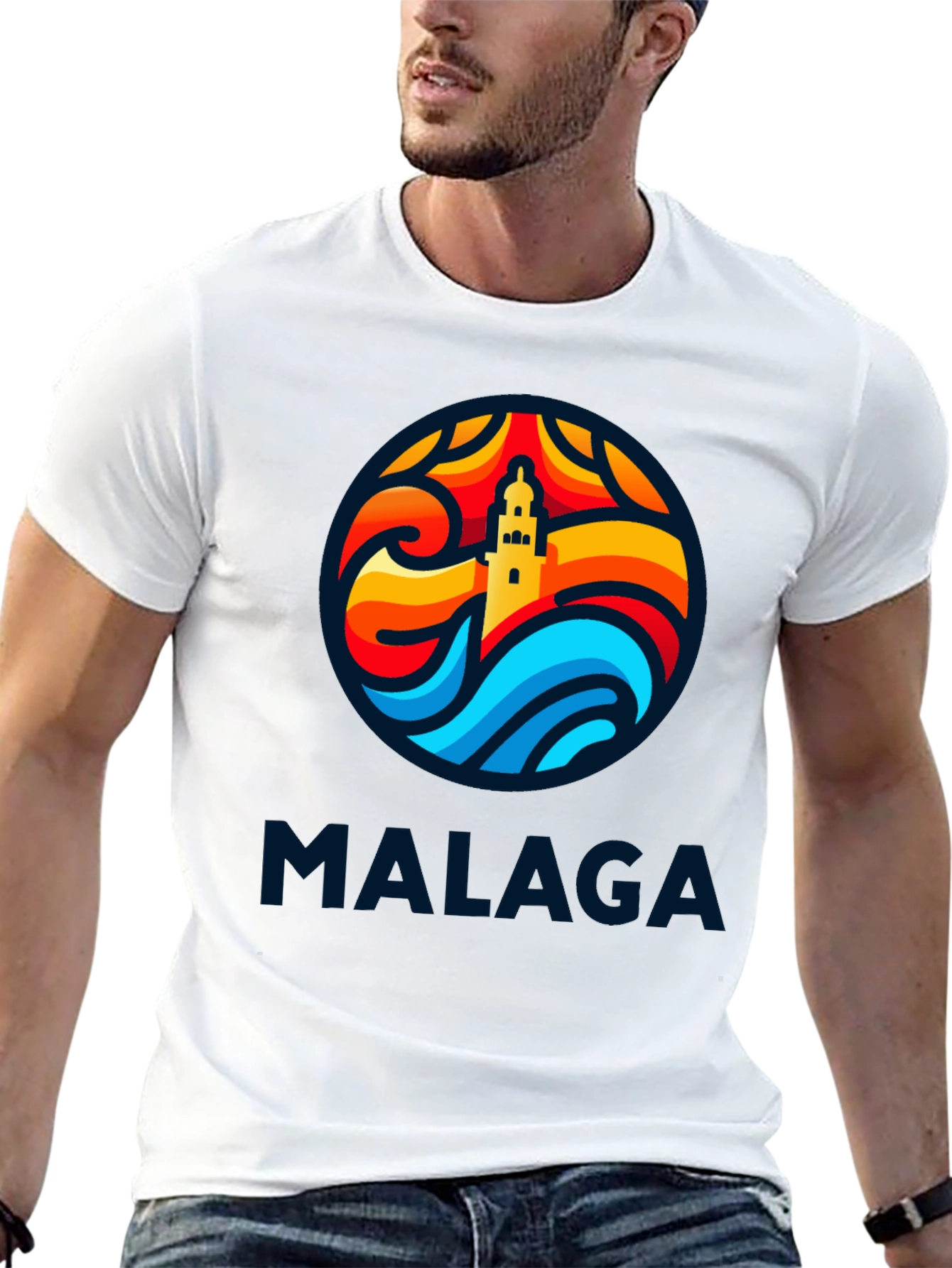 Malaga Tower T-Shirt - Stylish Graphic Tee
