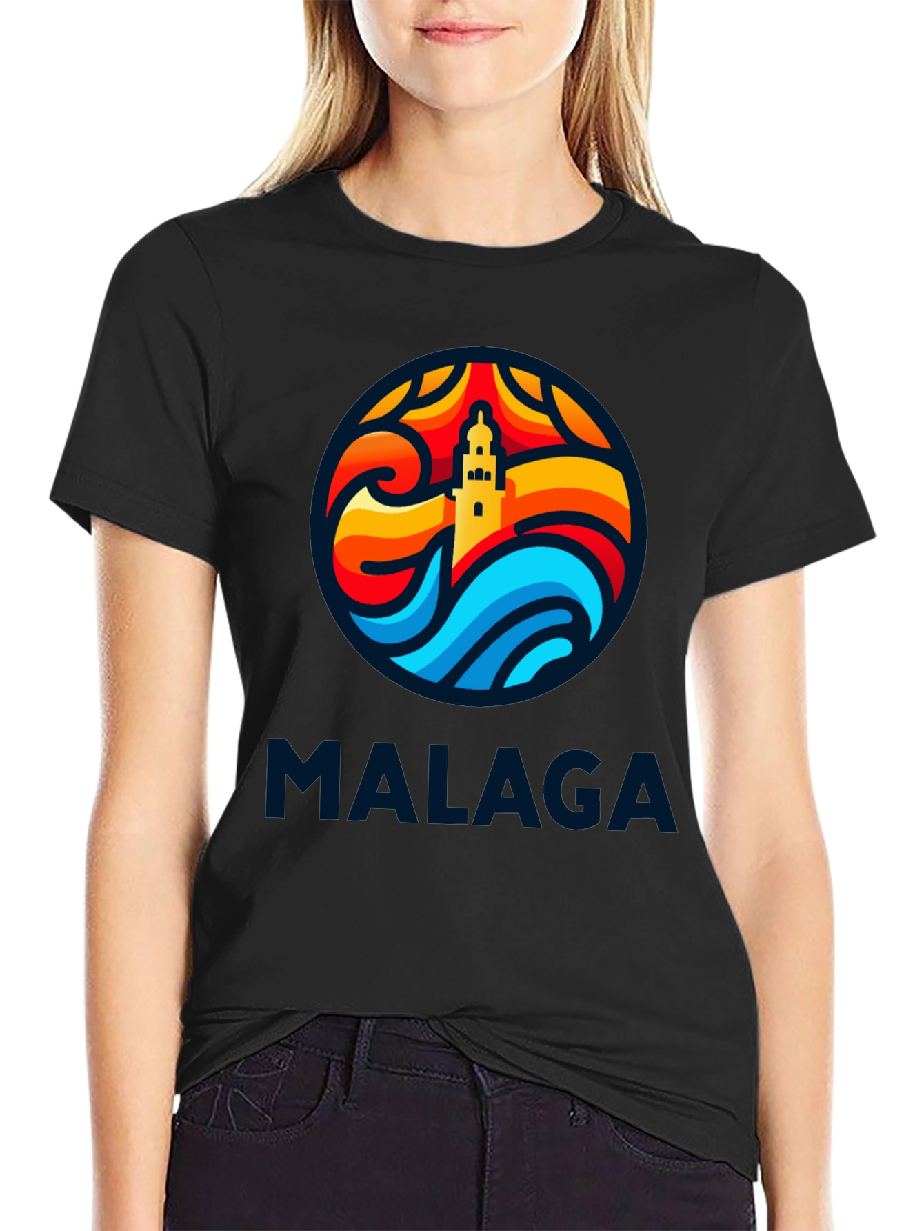 Malaga Tower T-Shirt - Stylish Graphic Tee