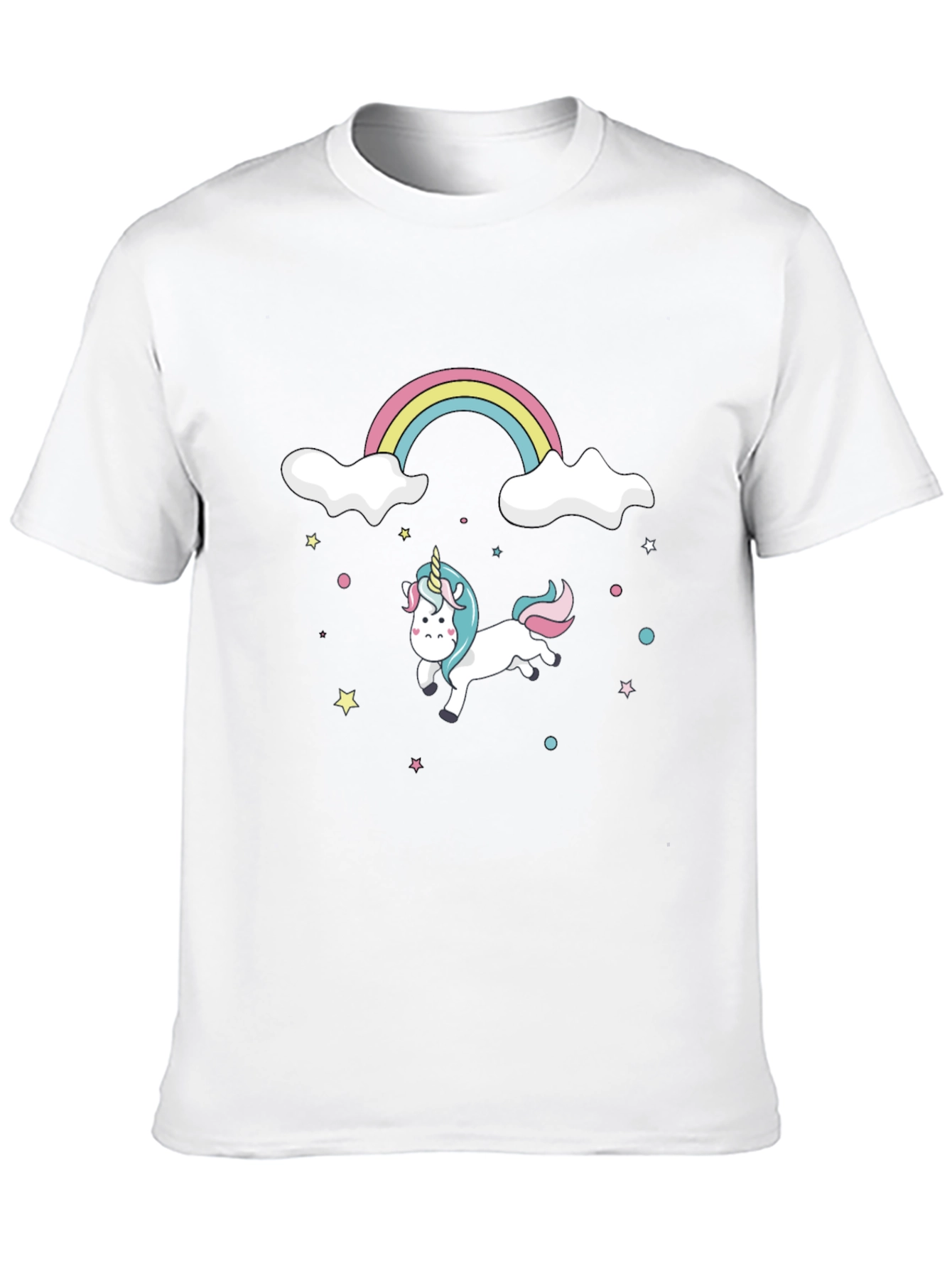 Unicorn Rainbow Black T-Shirt
