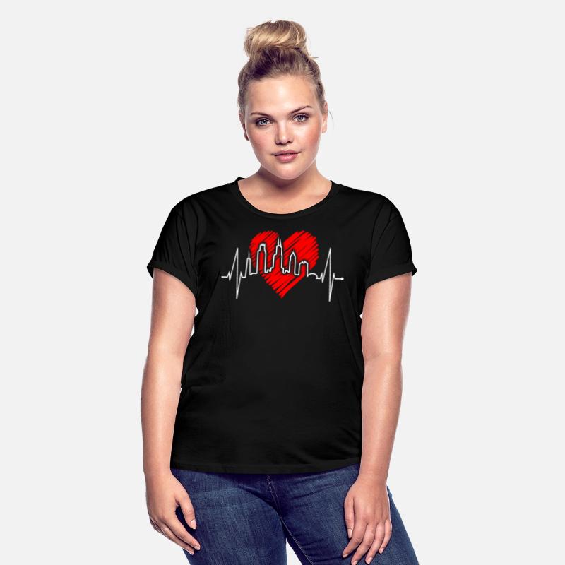 Chicago Skyline Heartbeat USA Heart I Love Chicago