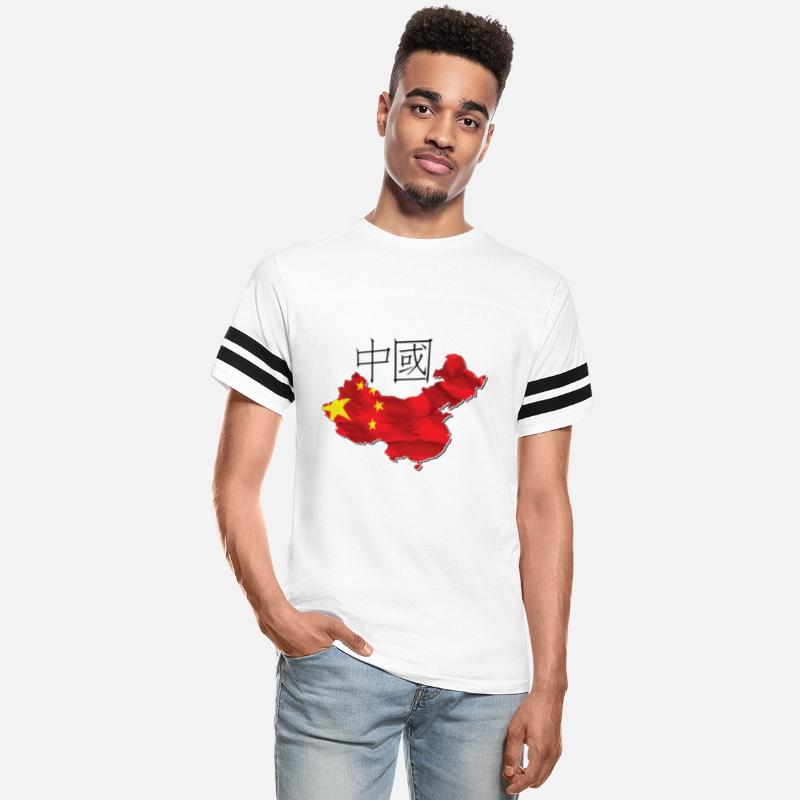 China Flag in China Map CN
