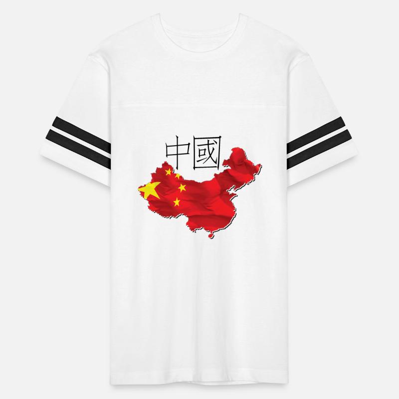 China Flag in China Map CN