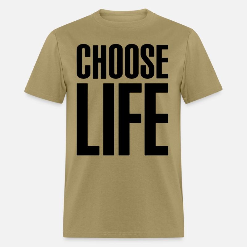 Choose Life Geek Swag Hipster Men Women Unisex Tan