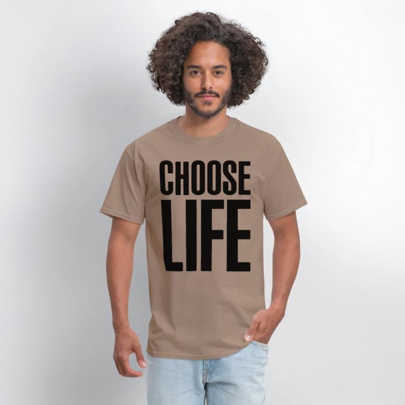 Choose Life Geek Swag Hipster Men Women Unisex Tan
