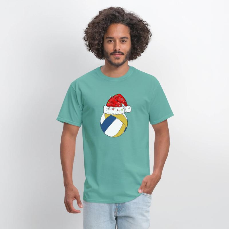 CHRISTMAS LIGHTS VOLLEY BALL SANTA HAT GIRLS SPIKE