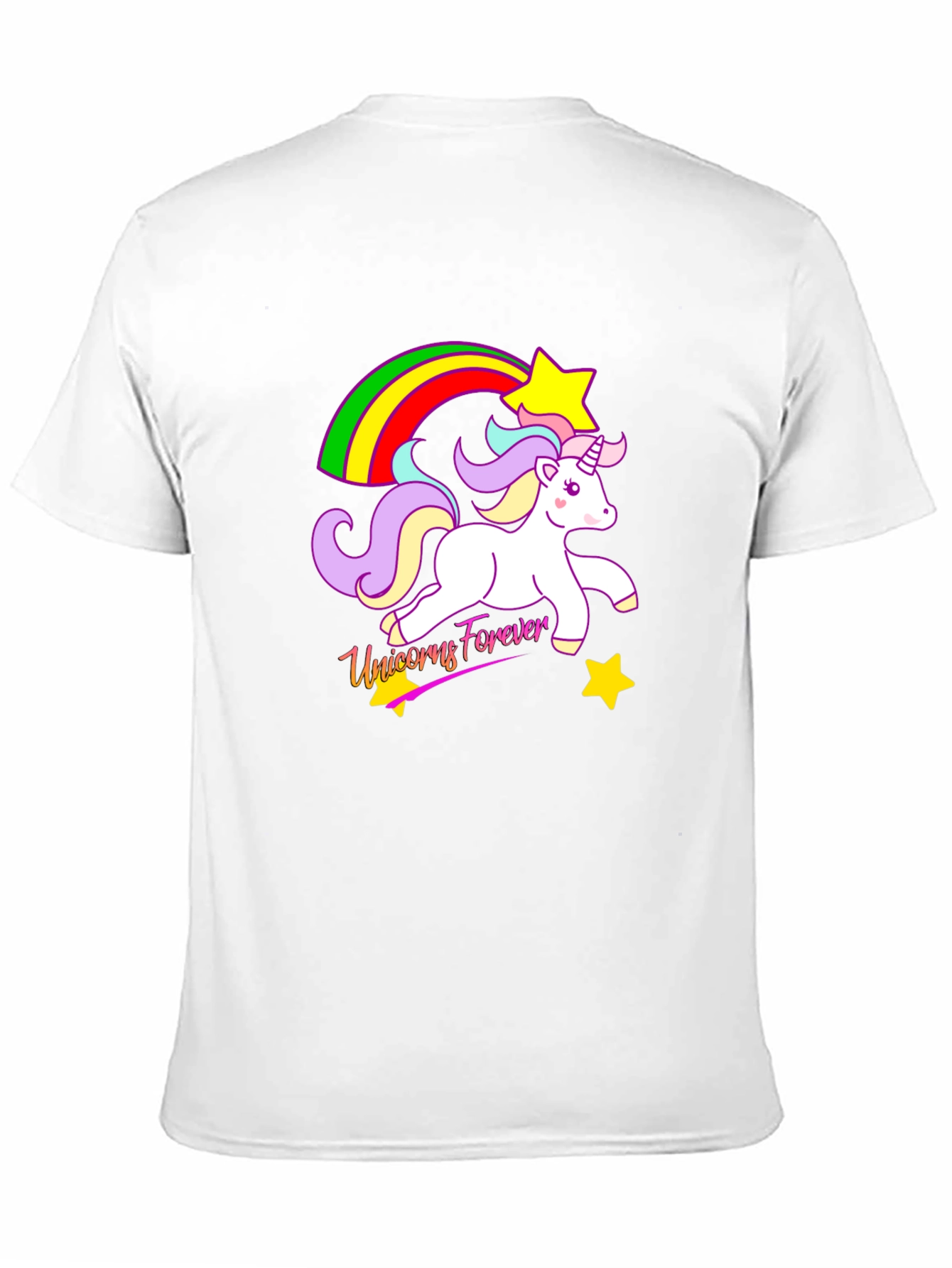 Unicorns Forever Black T-Shirt