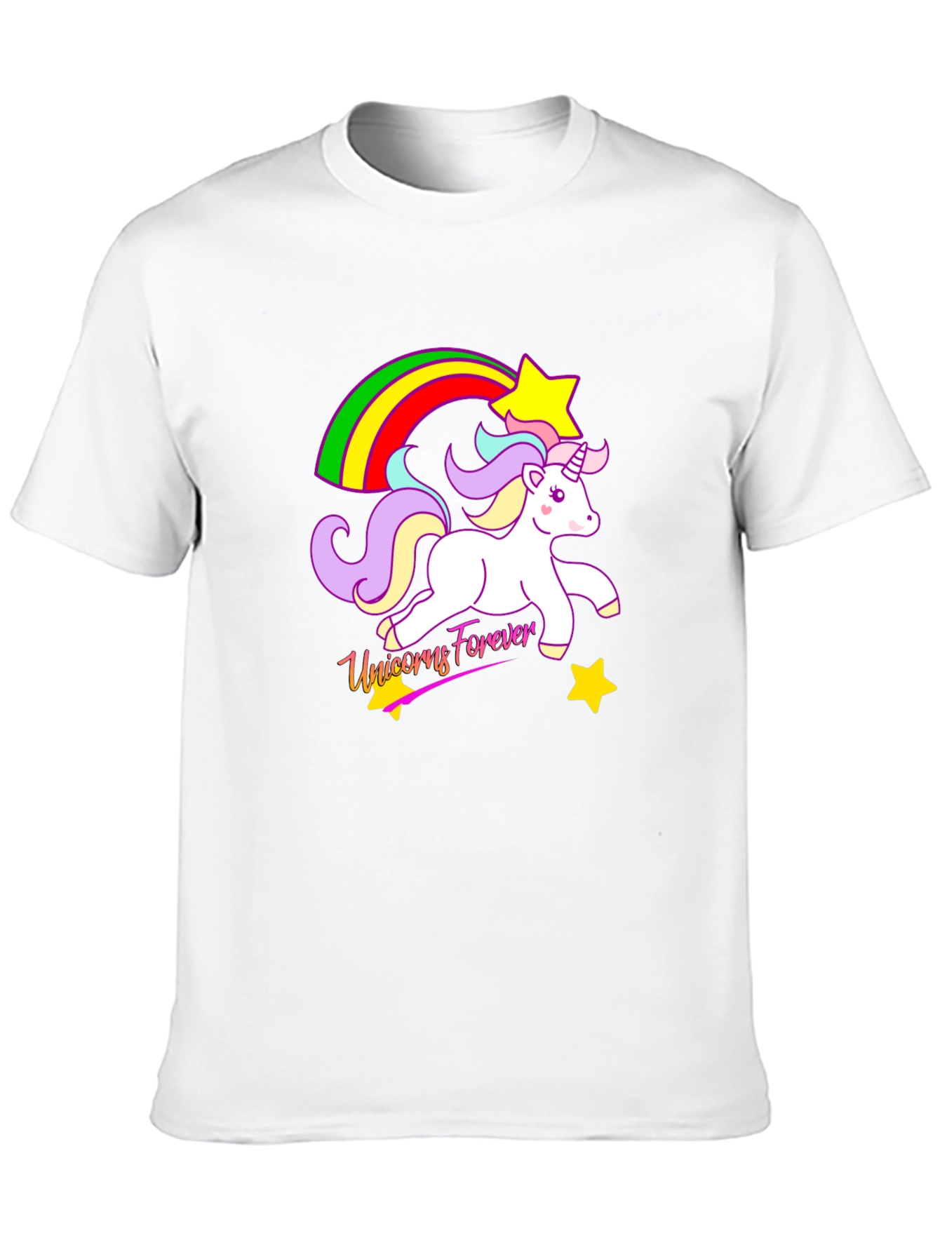 Unicorns Forever Black T-Shirt