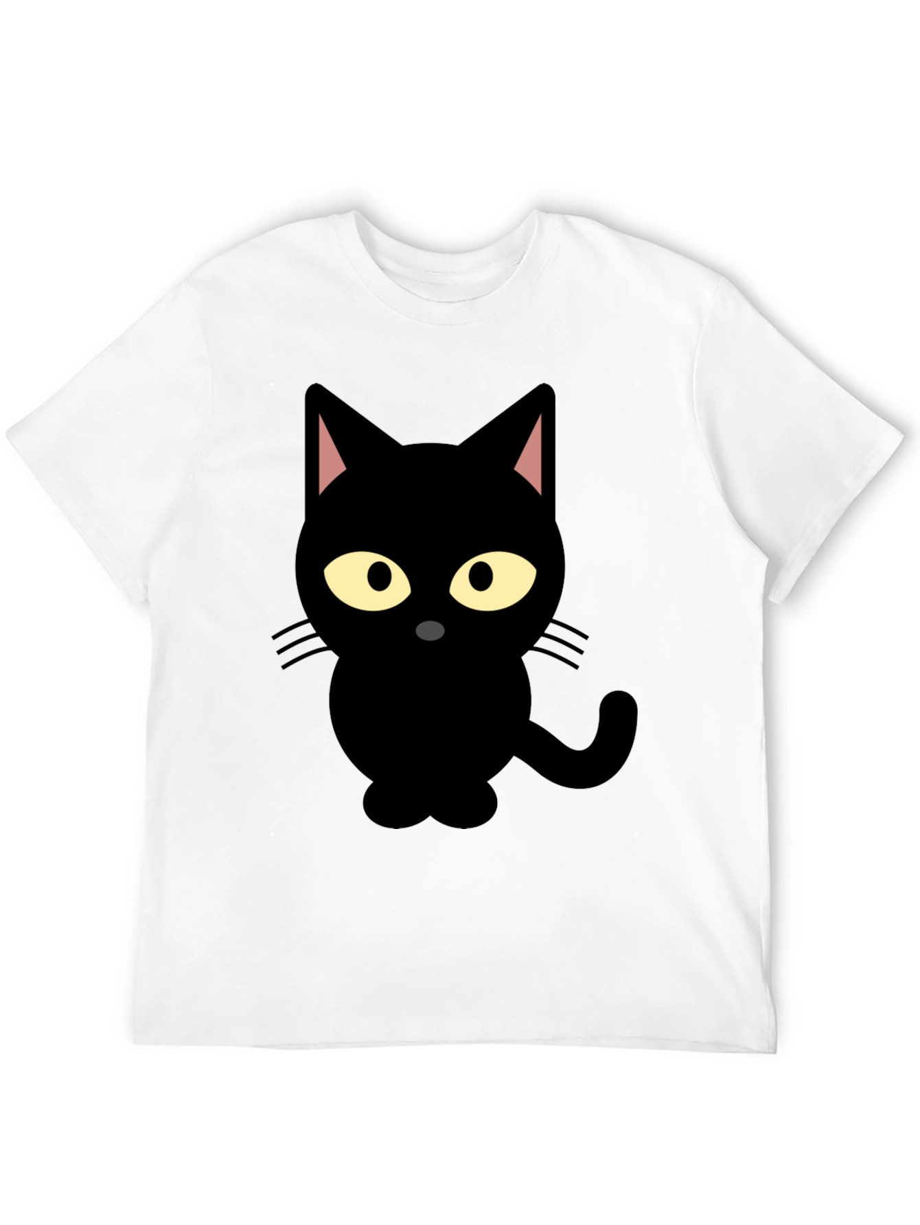 Black Cat Graphic Tee - Cute & Stylish