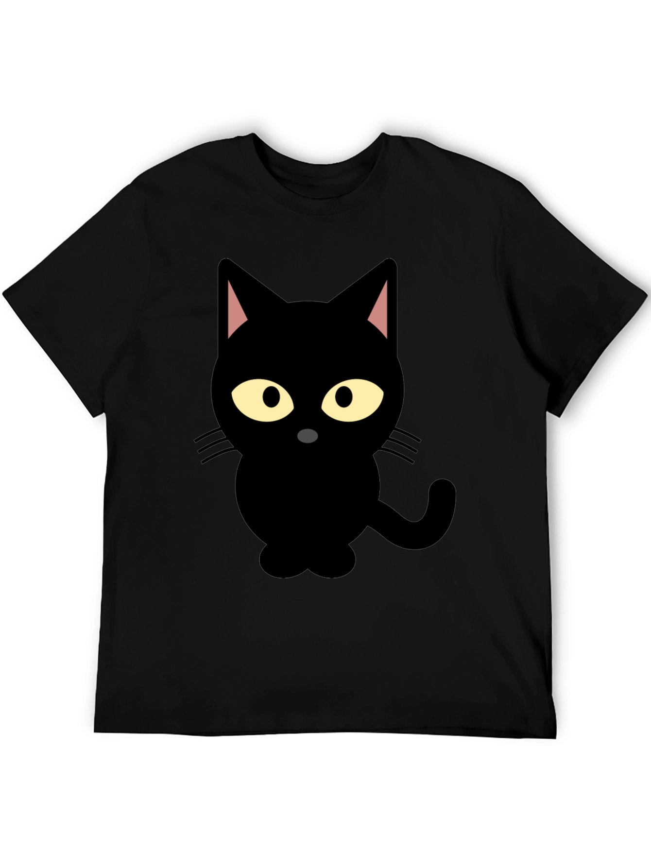 Black Cat Graphic Tee - Cute & Stylish