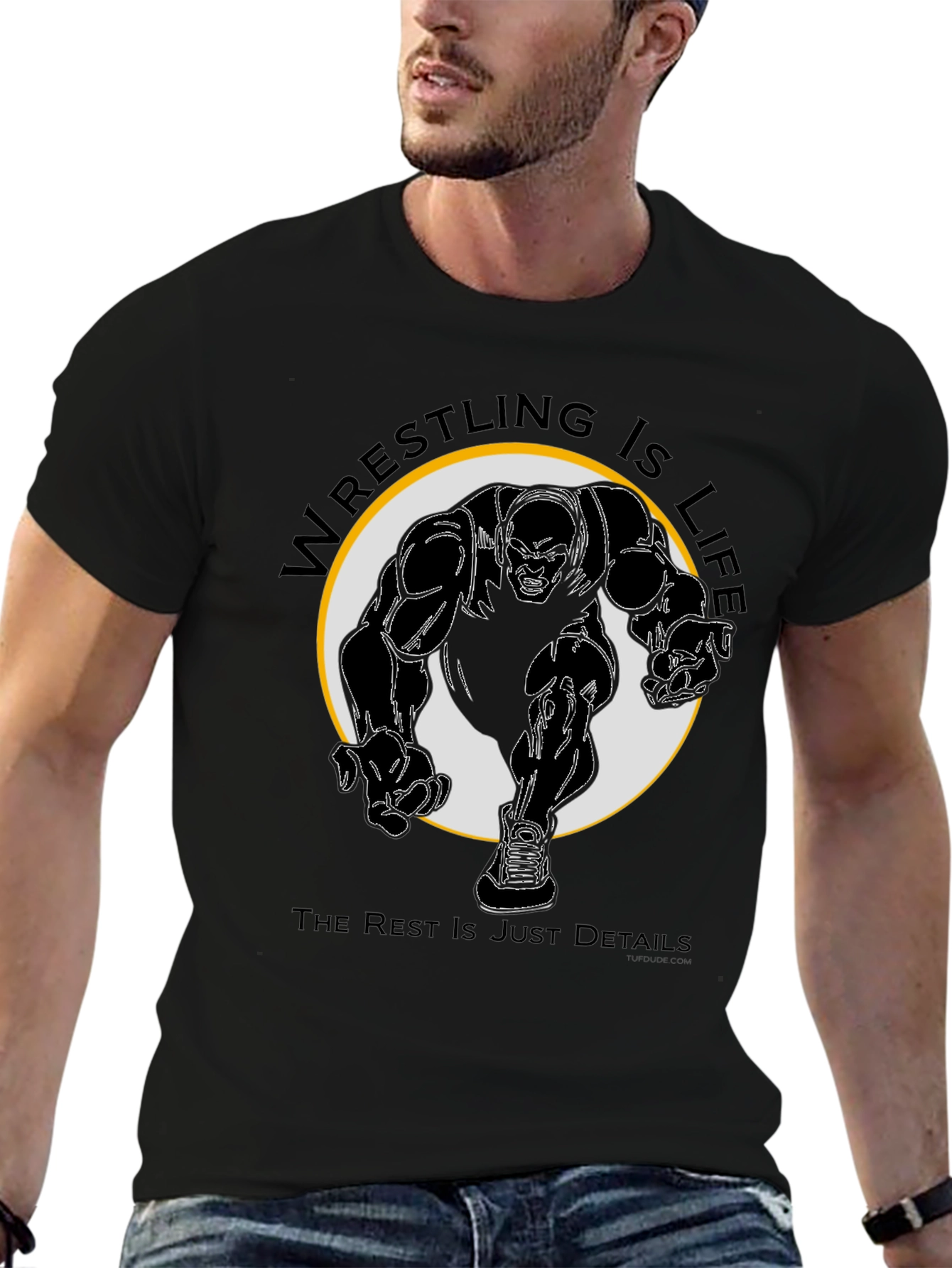Wrestling Is Life Black T-Shirt