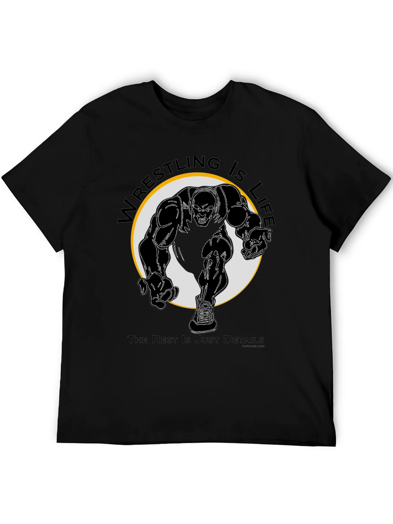 Wrestling Is Life Black T-Shirt