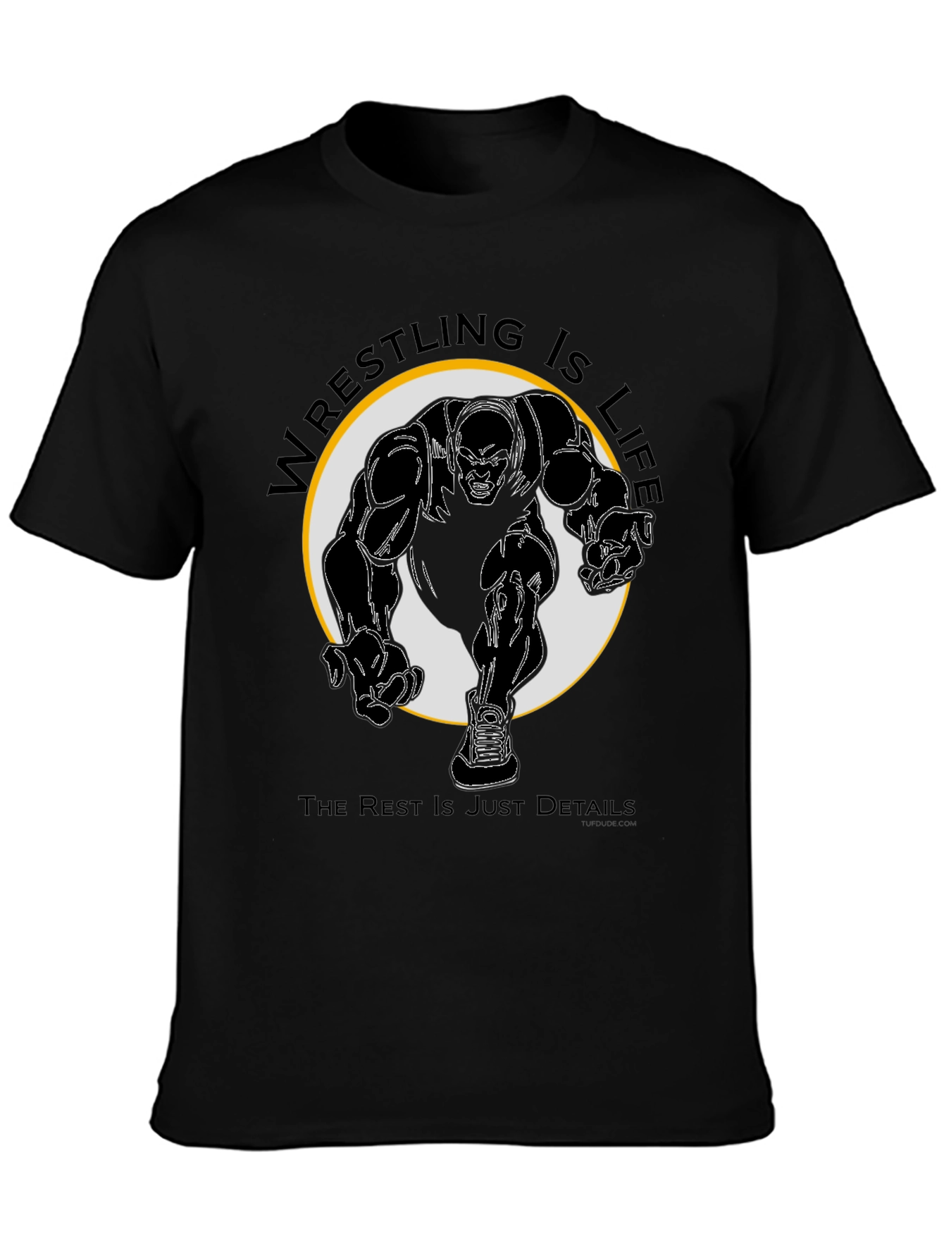 Wrestling Is Life Black T-Shirt