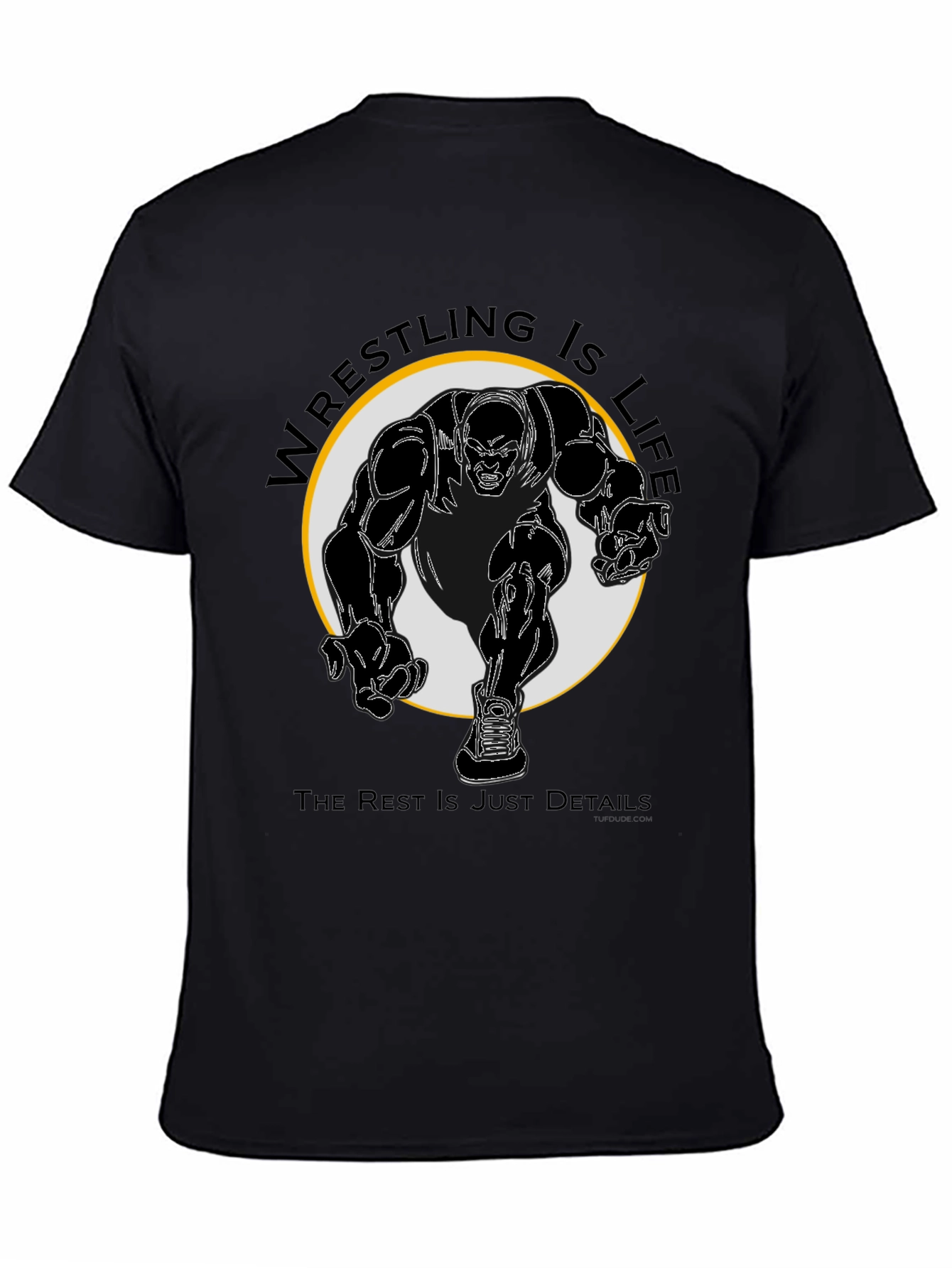 Wrestling Is Life Black T-Shirt