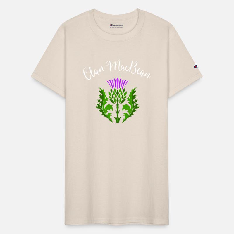 Clan MacBean Surname Thistle Flower Scottish Clan