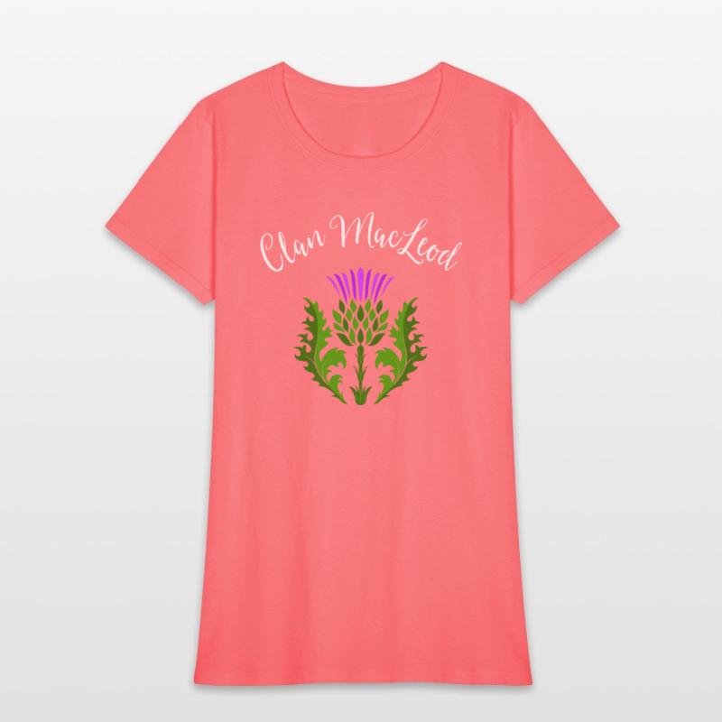Clan MacLeod Surname Thistle Flower Scottish Clan