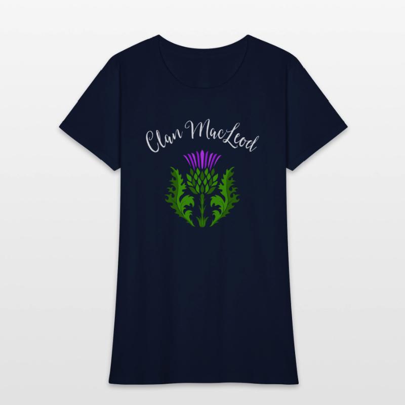 Clan MacLeod Surname Thistle Flower Scottish Clan